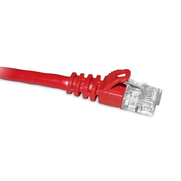 Enet Cat5E Red 7Ft Molded Boot Patch Cbl C5E-RD-7-ENC